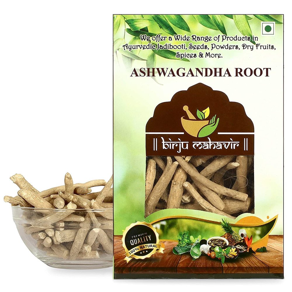 CROW BIRJU MAHAVIR Ashwagandha Root Withania Somnifera (100 g), Natural