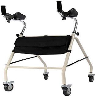 ADITAM Walking Frame Aids Rollator Drive Medical Walker Mobility Rolling Height Adjustable for Seniors Elderly Disabled with Arm Support Double the comfort