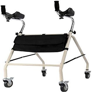 ADITAM Walking Frame Aids Rollator Drive Medical Walker Mobility Rolling Height Adjustable for Seniors Elderly Disabled with Arm Support Double the comfort