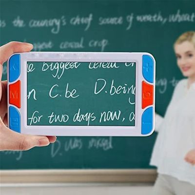 JINTAOMA Handheld Portable Digital Reading Magnifier- Electronic Reading Aids with 7.0 Inch LCD Screen, with2x-32x Zoom Multiple 26Kinds Color Mode, Rechargeable Battery Powered
