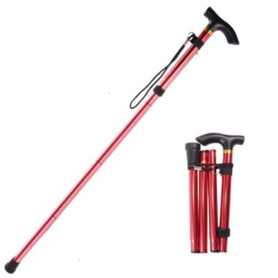 Lightweight Walking Cane For Seniors, Men And Women - Adjustable, Best Cane For Better Balance And Posture, Mobility And Hiking (Color : Red)