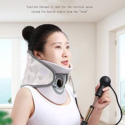ADITAM Neck Stretcher Collar Adjustable Neck Brace Soft for Vertebrae Neck Pain Relief Easy to Use for Chronic Neck and Shoulder Pain Relief, Neck Cervical Brace Collar,White Double the comfort