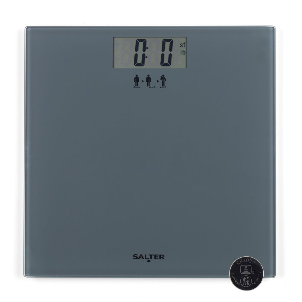 Salter SA00300 GGFEU16 Add & Weigh Bathroom Scale - Digital Scales, Use with Pets & Luggage, Large Platform, Easy Read LCD Display, Tare Function, Carpet Feet for Accurate Measurements, 180kg Capacity