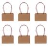 Cabilock Bag Rectangle 6pcs Kraft Paper Florist Straw Bag Waterproof and Durable view 1