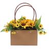 Cabilock Bag Rectangle 6pcs Kraft Paper Florist Straw Bag Waterproof and Durable view 4