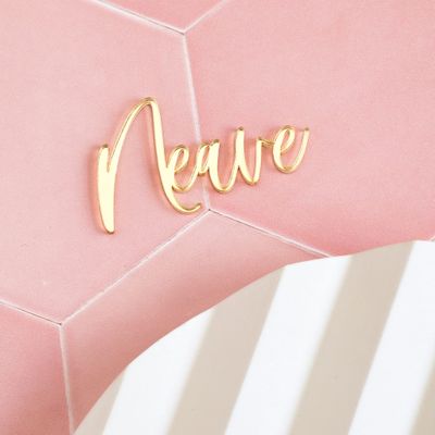 Acrylic Cake Topper Name Cake Topper Name Cake Charm Personalised Silver Gold Custom Cake Decorations (mirror gold)