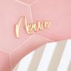 Acrylic Cake Topper Name Cake Topper Name Cake Charm Personalised Silver Gold Custom Cake Decorations (mirror gold) view 1