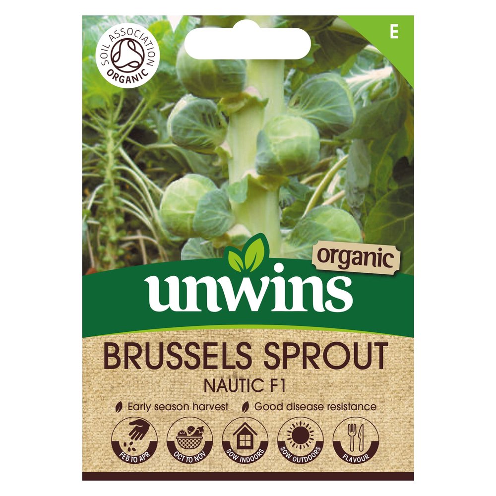 Unwins - Brussels Sprout, Nautic F1 (Organic)