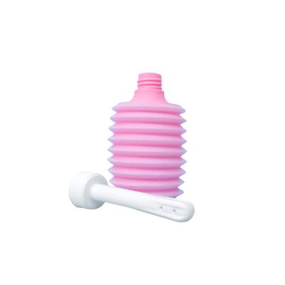 Wolfbeam Enema Bulb Syringe, Enema Cleanser Vaginal Douche 200ml Capacity for Personal Health Gynecological Scrubber (Pink)
