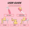 Wolfbeam Portable Hand-held Vulva and Anus Cleaner and Personal Health Vaginal Washing Container, Travel Urinal Spray Scrubber for Personal Hygiene (Pink, 450ml) view 4