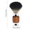 Ghulumn 1Pcs Pure Hair Beard Brush Men's Shaving Brush with Wooden Handle Supply Various Hair Razors view 3