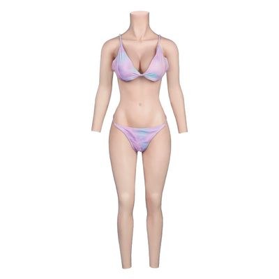 Cyomi Silicone Breast Forms Realistic Breastplate with catheter silicone bodysuit for Crossdressers Cosplay Drag Queen TransgenderC cup
