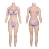 Cyomi Silicone Breast Forms Realistic Breastplate with catheter silicone bodysuit for Crossdressers Cosplay Drag Queen TransgenderC cup view 2