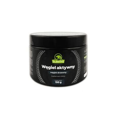Slavito Activated Charcoal Remove Toxins Support Diggestive System Bowel Movement Balance of Fat in Bloog for Whole Family Dietary Supplement Health