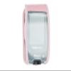 caseroxx Leather-Case with belt clip compatible with Freestyle Libre 1/2 / 3 / Insulinx / 14 Day made from genuine leather, Pouch with belt clip and viewing window in pink view 2