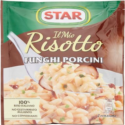 12 x Star il mio Risotto funghi Rice Porcelain 175 g Italian Prepared Food