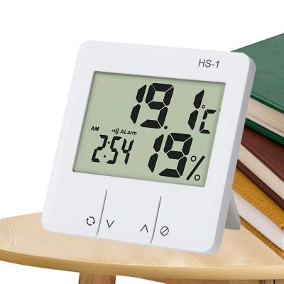 Room Temperature Monitor | Digital Temperature Humidity Sensor with Comfort Indicator | Humidity Temperature Gauge with Alarm Function and Max Min