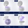 DIDATOOL Denture Cup, Denture Bath, Denture Cups for Soaking Dentures, Denture Case with Lid, Denture Bath with Rinsing Basket, Easy to Carry and Clean Retainer Case Denture Cleaning kit (White) view 4