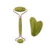 2-in-1 Jade roller, made with 100% natural stone which gives a jade look . comes with a Gua Sha. great Christmas gift, helps to prevent fine lines and wrinkles. [skin care product] view 1