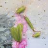 2-in-1 Jade roller, made with 100% natural stone which gives a jade look . comes with a Gua Sha. great Christmas gift, helps to prevent fine lines and wrinkles. [skin care product] view 3