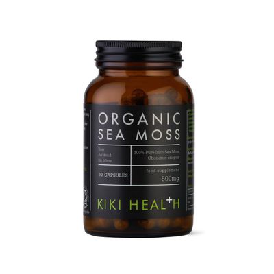 KIKI Health Organic Irish Sea Moss Capsules | Sustainably Sourced, Rich in Iodine for Thyroid Support, Optimal Nutrient Potency, Convenient Vegan Capsules | Promotes Holistic Wellness | 90 Vegicaps