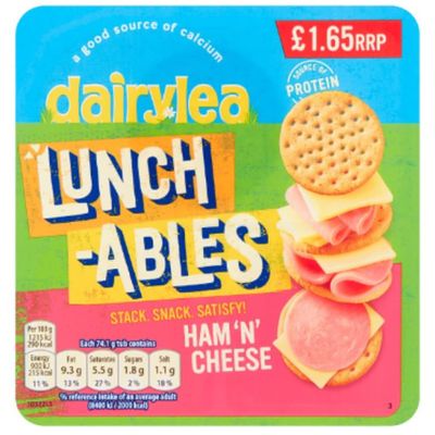 Dairylea Lunchables Ham 'n' Cheese 74g x 12