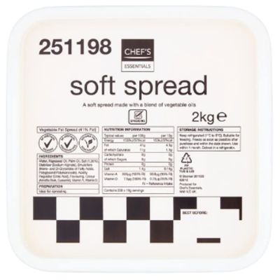 Chef's Essentials Soft Spread 2kg x 6
