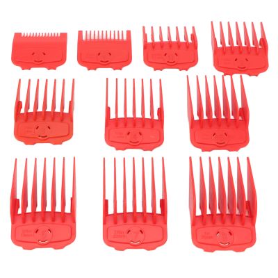 10pcs Hair Clipper Guide Comb Electric Caliper Oil Head Guide Comb Hair Trimmer Cutting Guides Attachment with Storage Box