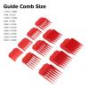 10pcs Hair Clipper Guide Comb Electric Caliper Oil Head Guide Comb Hair Trimmer Cutting Guides Attachment with Storage Box view 2
