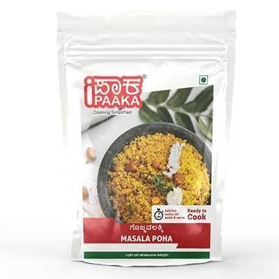 iPaaka Masala Poha - 400g | Instant Breakfast Mix | Ready in 5 mins | Healthy Authentic South Indian | Preservative Free |Just Like Home Made