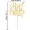 1 Pack Happy 30th Birthday Cake Topper Gold Glitter 30 & Fabulous Cheers to 30 Years Old 30th Birthday Cake Pick for Celebrating 30th Birthday Anniversary Party Cake Decorations Supplies view 2