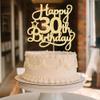 1 Pack Happy 30th Birthday Cake Topper Gold Glitter 30 & Fabulous Cheers to 30 Years Old 30th Birthday Cake Pick for Celebrating 30th Birthday Anniversary Party Cake Decorations Supplies view 4
