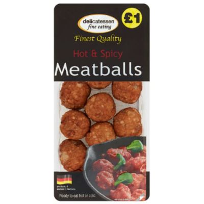 Delicatessen Fine Eating Hot & Spicy Meatballs 200g x 8