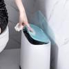 BOSUGE Trash bin, Camping Trash Can Garbage Can-spring Cover Home Toilet Pp Material Storage Bucket Saves Space Kitchen (Color : Onecolor) view 4