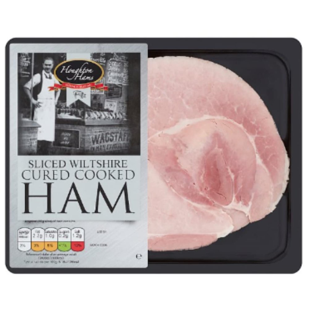 Houghton Hams Sliced Wiltshire Cured Cooked Ham 100g x 15 | Premium British Deli Meat | Tender & Flavourful | Ready to Eat | Perfect for Sandwiches & Salads