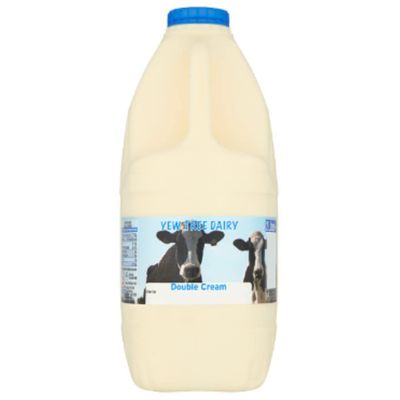 YEW TREE DAIRY Double Cream 2 Litres x 6