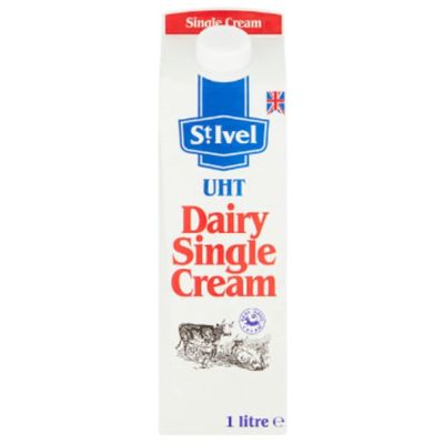 St. Ivel UHT Dairy Single Cream 1 Litre x 12