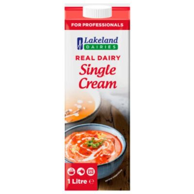 Lakeland Dairies Real Dairy Single Cream 1 Litre x 12