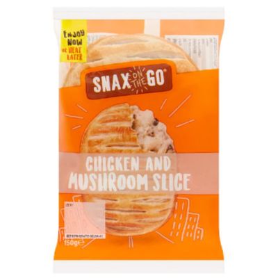 Snax on The Go Chicken and Mushroom Slice 150g x 6