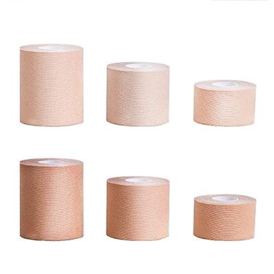 1PCS Tape, Boob Tape 5m Roll of Elastic Booby Tape, Waterproof Muscle Support Tape for Sports Exercise Injury Recovery Breast Lift Large Breasts, Light Skin(Width:10cm/4in)