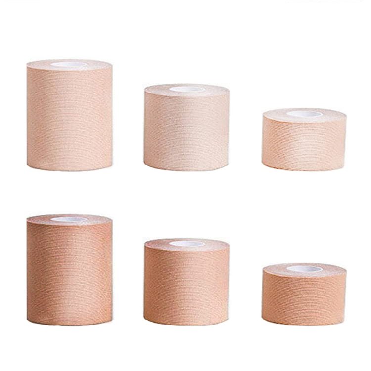 1PCS Tape, Boob Tape 5m Roll of Elastic Booby Tape, Waterproof Muscle Support Tape for Sports Exercise Injury Recovery Breast Lift Large Breasts, Light Skin(Width:10cm/4in)