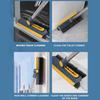 2022 New Upgrade Floor Double-Sided Scrub Brush,3 in 1 Scrape and Brush Stiff Bristle,Silicone Scrape Squeegee Hard Bristle Wiper Brush, for Kitchen, Bathroom, Patio,Wall (Blue) view 4