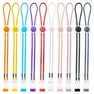 AWAVM10 Adjustable Colorful Buckle Elastic Mask Lanyards, Double Hook Anti Loss Fixed Mask Extension Strap, Protect The Ears, Reusable