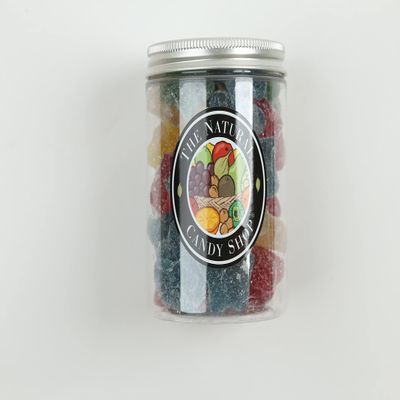 Natural Candy Shop, Fizzy Jelly vegan Stars Candy Jar 220g