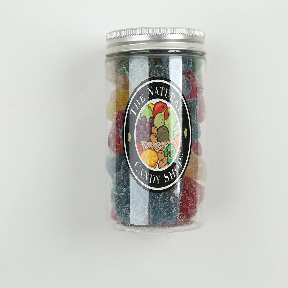 Natural Candy Shop, Fizzy Jelly vegan Stars Candy Jar 220g