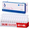 Resp-Ease 3% Sterile Hypertonic Saline Solution for Inhalation via Nebuliser - Helps Clear Airways and Congestion from Lungs - 60 x 4ml Vials - Strong Nebuliser Saline Solution view 1