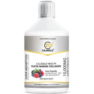 CALIGOLD Health Super Marine Collagen Liquid - Excellent for Hair, Skin, Nails and Joints in Liquid Form 500ml Bottle