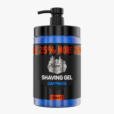 The Shave Factory Shaving Gel with 25% More Free - Moisturizing Effect Fresh Active Product for Professional Barbers/Hairdressers and Traditional Shaving Enthusiasts
