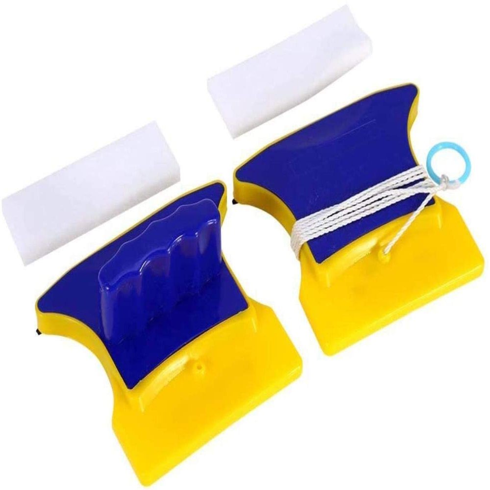 JQKA Double-sided magnetic window cleaner wiper brush Useful glass surface cleaning tool