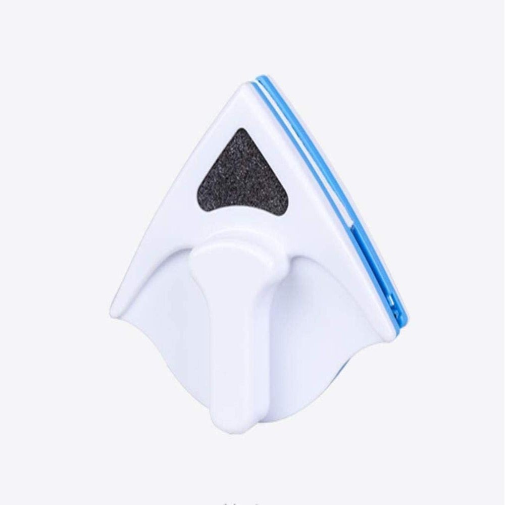 JQKA Double-sided Magnetic Window Cleaner Wiper Brush Useful Glass Surface Cleaning Tool (Color : Blue, Size : 16 * 4.5 * 4.5cm)